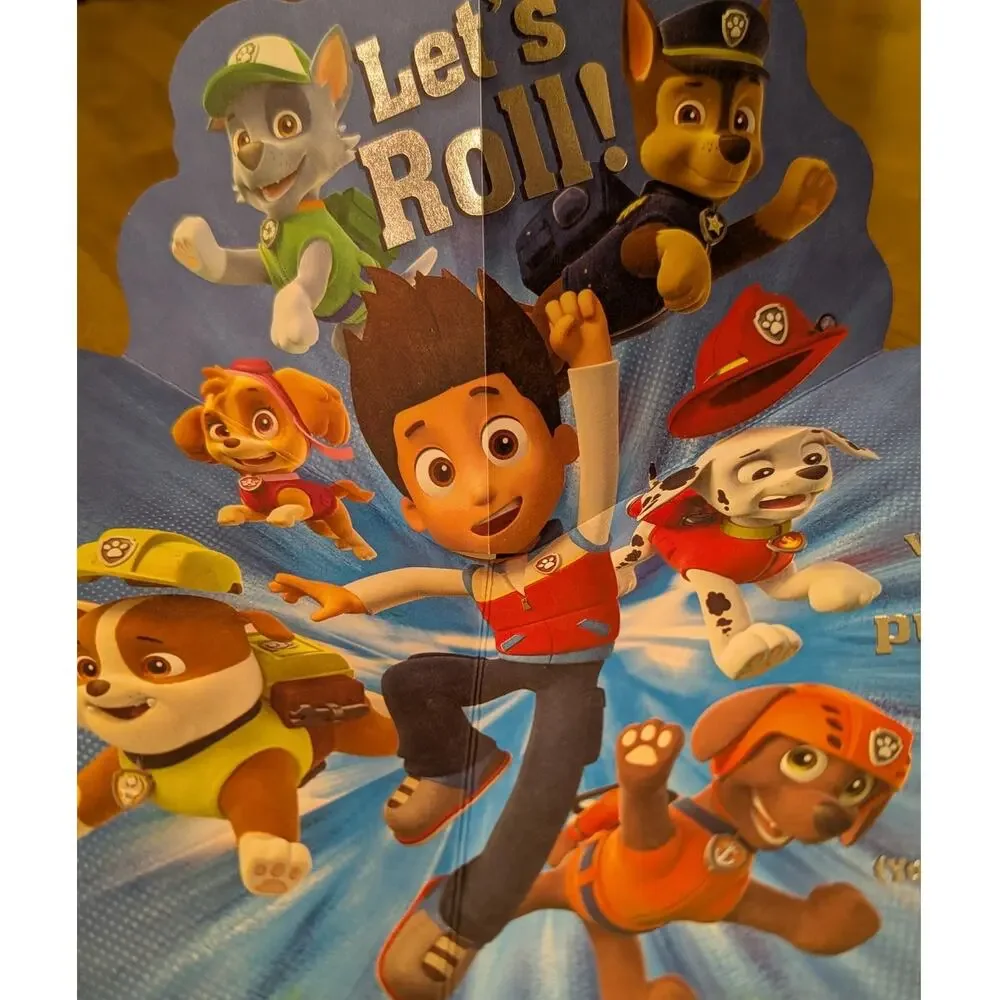 2015 Paw Patrol Boys Birthday Card with Pop Up